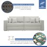 Sofá Cama Retrátil e Reclinável 240cm Noel Boucle  - 4