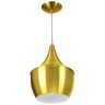 Kit 3 Pendente Funil Gourmet Balão NY Chapéu Chinês Dourado - 4