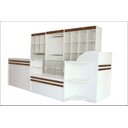 Ver imagem 3 de Balcão Caixa para Loja 100% MDF 80x120x60cm Comac - Branco