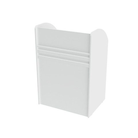 Balcão Caixa para Loja 100% MDF 80x120x60cm Comac - Branco