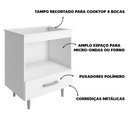 Ver imagem 3 de Balcão Multiuso para Cooktop 4 Bocas Branco Alecrim Poliman