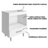 Balcão Multiuso para Cooktop 4 Bocas Branco Alecrim Poliman - 3