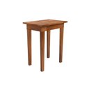 Ver imagem 4 de Mesa Lateral 50x35 Ripada Madeira Rustica Castanho