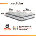 Ver imagem 6 de Cama Box com Colchão Queen Cama Box Desmontável Espuma D33 Double Face Molas Ensacadas Branco