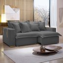 Ver imagem 1 de Sofá Cama Retrátil e Reclinável 220cm Arizona Com Almofadas