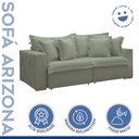 Ver imagem 2 de Sofá Cama Retrátil e Reclinável 220cm Arizona Com Almofadas