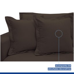 Sofá Cama Retrátil e Reclinável 240cm Arizona Com Almofadas - 8