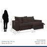 Sofá Cama Retrátil e Reclinável 240cm Arizona Com Almofadas - 10