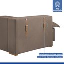 Ver imagem 7 de Sofá Cama Retrátil e Reclinável 240cm Arizona Com Almofadas