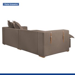 Sofá Cama Retrátil e Reclinável 240cm Arizona Com Almofadas - 9