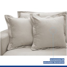 Sofá Cama Retrátil e Reclinável 240cm Arizona Com Almofadas - 8
