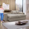Sofá Cama Retrátil e Reclinável 240cm Arizona Com Almofadas - 13