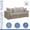 Sofá Cama Retrátil e Reclinável 240cm Arizona Com Almofadas - 2