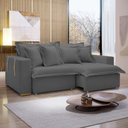 Ver imagem 1 de Sofá Cama Retrátil e Reclinável 240cm Arizona Com Almofadas