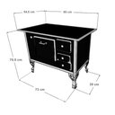 Ver imagem 3 de Fogão Colonial N°1 Vitrocerâmica Branco Moldura Esquerdo Antonow
