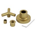 Ver imagem 4 de Acabamento Registro Dourado Fosco Banheiro Padrão Deca 3/4