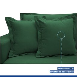 Sofá Cama Retrátil e Reclinável 240cm Arizona Com Almofadas - 8