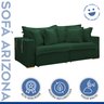 Sofá Cama Retrátil e Reclinável 240cm Arizona Com Almofadas - 2