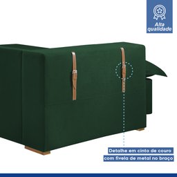 Sofá Cama Retrátil e Reclinável 240cm Arizona Com Almofadas - 7