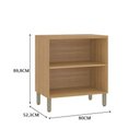 Ver imagem 3 de Balcão 800 2 Portas com Tampo Colors Freijó/azul Secreto – Kits Paraná