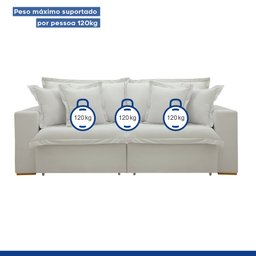 Sofá Cama Retrátil e Reclinável 240cm Arizona Com Almofadas - 12