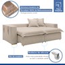 Sofá Cama Retrátil e Reclinável 240cm Arizona Com Almofadas - 6