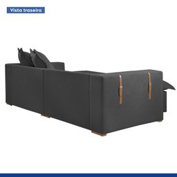 Sofá Cama Retrátil e Reclinável 240cm Arizona Com Almofadas - 9