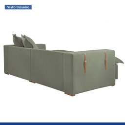Sofá Cama Retrátil e Reclinável 240cm Arizona Com Almofadas - 9