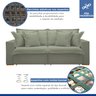 Sofá Cama Retrátil e Reclinável 240cm Arizona Com Almofadas - 4
