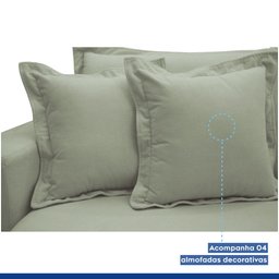 Sofá Cama Retrátil e Reclinável 240cm Arizona Com Almofadas - 8