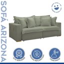 Ver imagem 2 de Sofá Cama Retrátil e Reclinável 240cm Arizona Com Almofadas