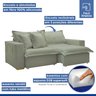 Sofá Cama Retrátil e Reclinável 240cm Arizona Com Almofadas - 5