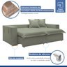 Sofá Cama Retrátil e Reclinável 240cm Arizona Com Almofadas - 6