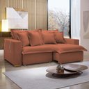 Ver imagem 1 de Sofá Cama Retrátil e Reclinável 240cm Arizona Com Almofadas