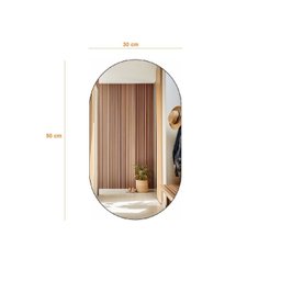 Espelho Decorativo Orgânico 50cmx30cm E07, Moderno Luxo Sala Quarto Banheiro - 3