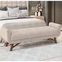 Ver imagem 2 de Puff Recamier 140cm Neville P02 Linho Bege Cru - Mpozenato