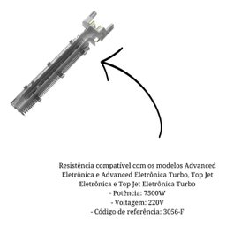 Resistência Lorenzetti Advanced, Top Jet, Top Jet Turbo 220v - 2