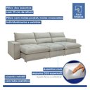 Ver imagem 6 de Sofá Retrátil e Reclinável 4 Lugares 320cm Martinho Boucle Yescasa