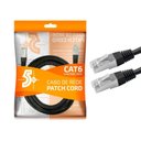Ver imagem 3 de Cabo de Rede Blindado 5m Ethernet Rj45 Cat6 Preto 5 Metros