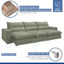 Ver imagem 6 de Sofá Retrátil e Reclinável 320cm Martinho Boucle
