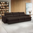 Ver imagem 1 de Sofá Retrátil e Reclinável 350cm Martinho Veludo