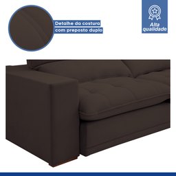 Sofá Retrátil e Reclinável 350cm Martinho Veludo - 7