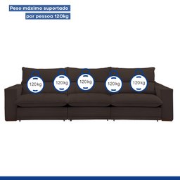 Sofá Retrátil e Reclinável 350cm Martinho Veludo - 10