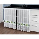 Ver imagem 2 de Cortina Pia Vitro Renda Cozinha Costela Adão 1,60x0,80 Alt