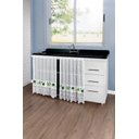 Ver imagem 3 de Cortina Pia Vitro Renda Cozinha Costela Adão 1,60x0,80 Alt