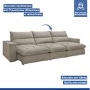 Ver imagem 5 de Sofá Retrátil e Reclinável 350cm Martinho Veludo