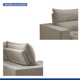 Sofá Retrátil e Reclinável 350cm Martinho Veludo - 8