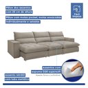 Ver imagem 4 de Sofá Retrátil e Reclinável 350cm Martinho Veludo