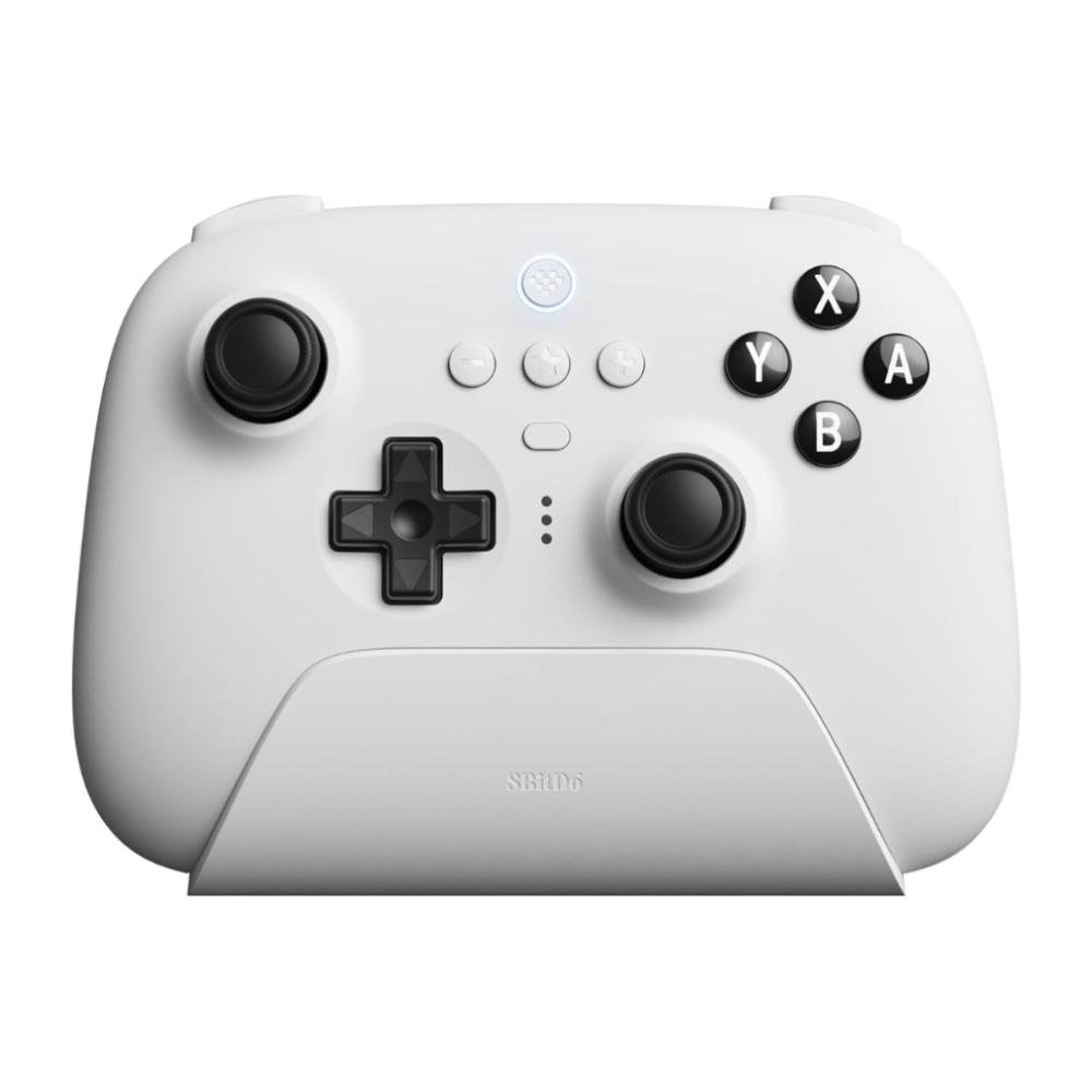 Controle 8bitdo Ultimate - 2.4ghz ou Bluetooth - para Pc, Switch e Steamdeck - Branco - 80na01