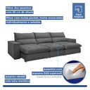Ver imagem 4 de Sofá Retrátil e Reclinável 350cm Martinho Veludo